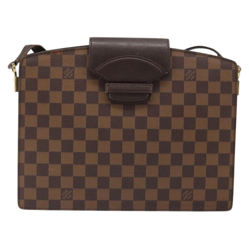 Louis Vuitton Damier Ebene Kurcell Shoulder Bag Brown